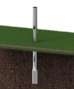 round direct buried camera pole