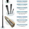 Apex Modular Camera Pole. Aluminum. Three Sections