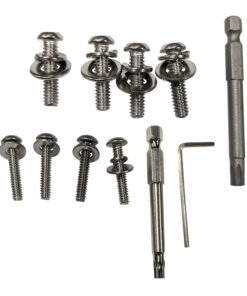 Modular pole hardware for assembly