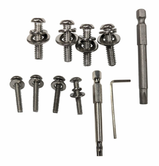 Modular pole hardware for assembly