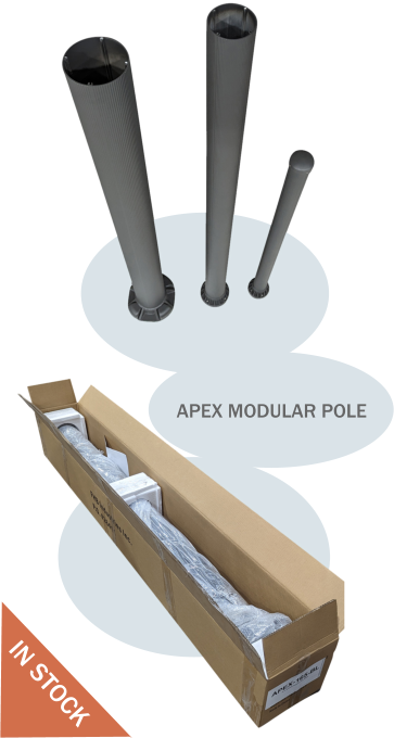 Apex Modular Camera Pole. Aluminum