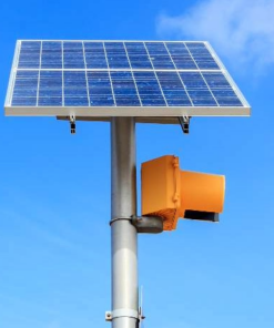 Round Tapered Steel Poles for Solar CCTV, off-grid applications