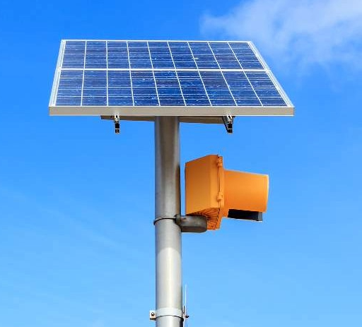 Round Tapered Steel Poles for Solar CCTV, off-grid applications